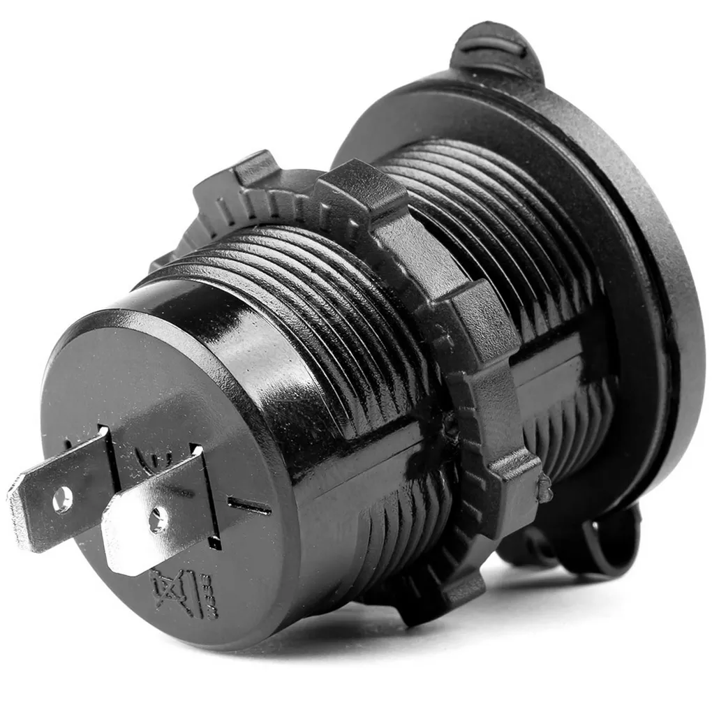 Ładowarka samochodowa 2x USB - widok z tyłu