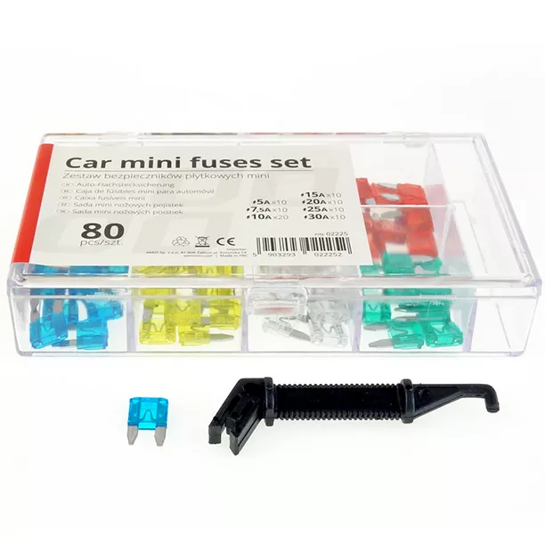 Bezpieczniki MINI – opakowanie i akcesoria