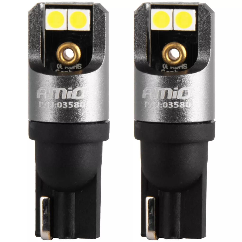 AMiO W5W LED PRO - prezentacja żarówek
