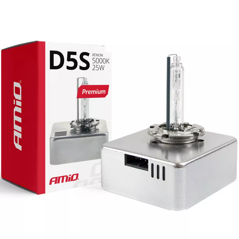 AMiO D5S Xenon Premium 5000K - produkt z opakowaniem