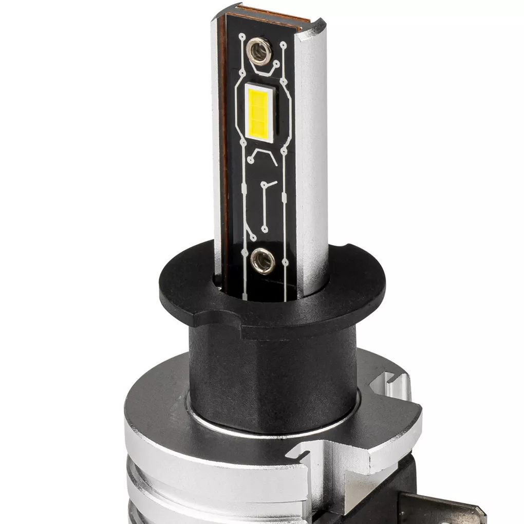 AMiO LED H3 H-Mini 6500K - zbliżenie na żarówkę