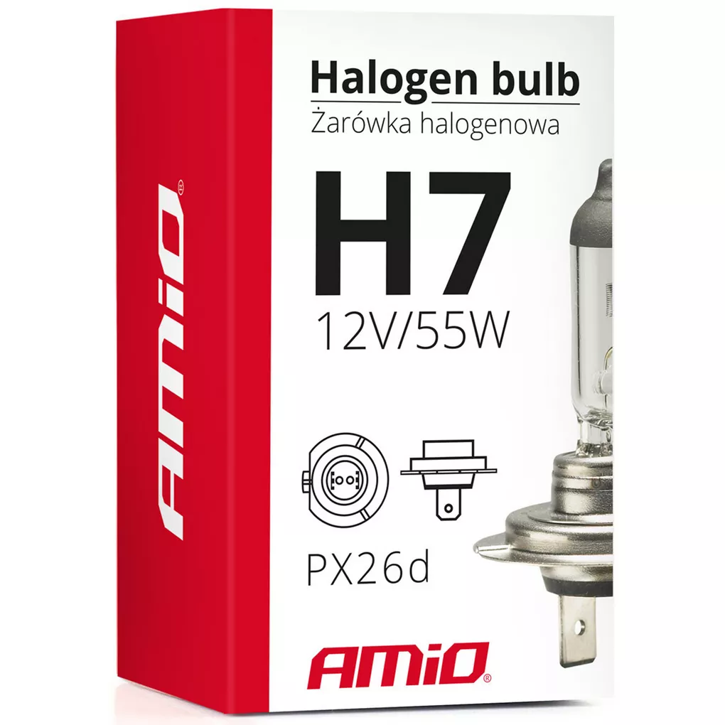 Żarówka AMiO H7 CLEAR - opakowanie