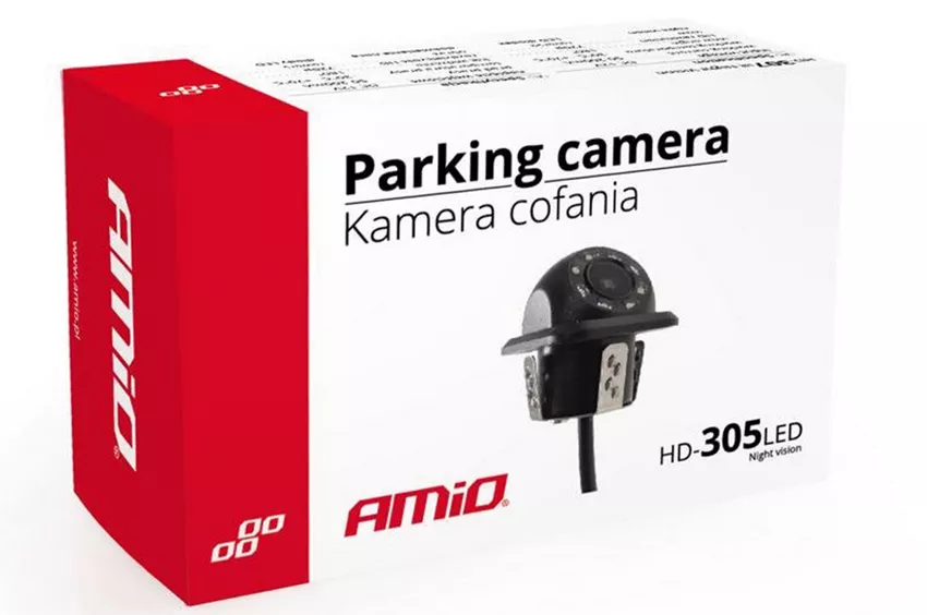 Kamera cofania AMiO HD-305 – opakowanie