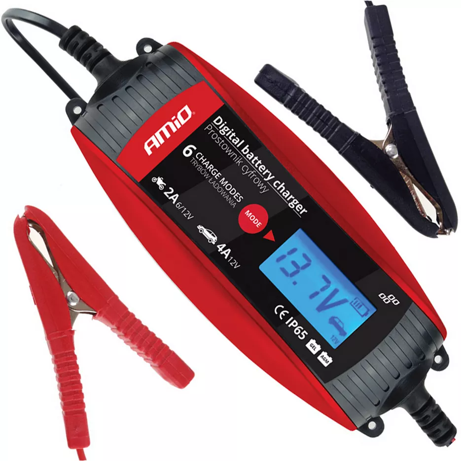 Inteligentny prostownik cyfrowy AMiO 6V/12V