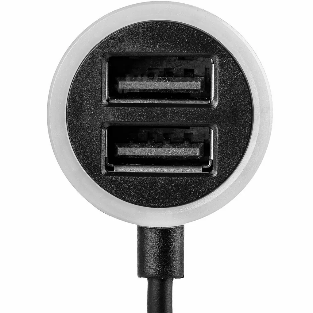 Ładowarka samochodowa AMiO Micro-USB +2 USB 2.4A 12/24V - wejścia USB