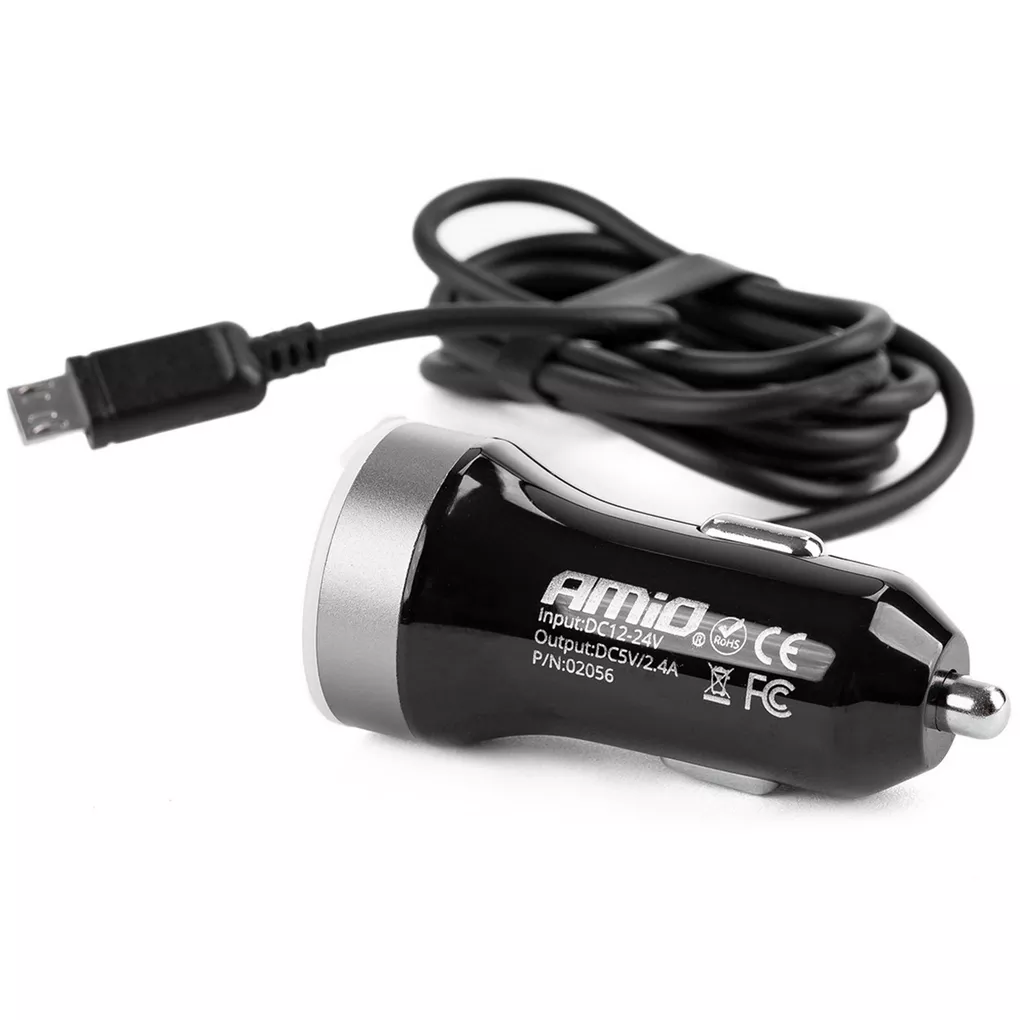 Ładowarka samochodowa 12V/24V z dwoma portami USB