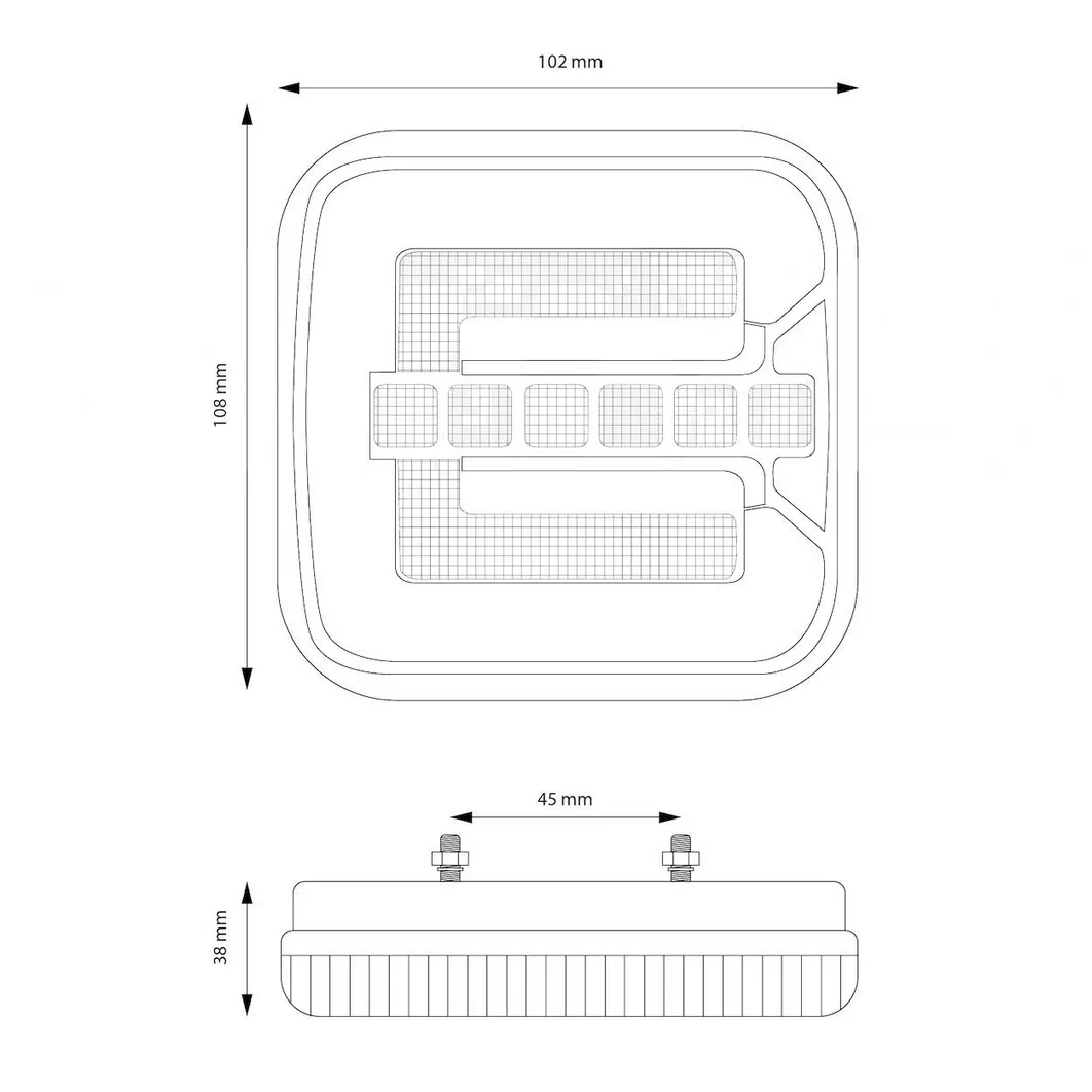 Tylna lampa zespolona LED — wymiary i montaż