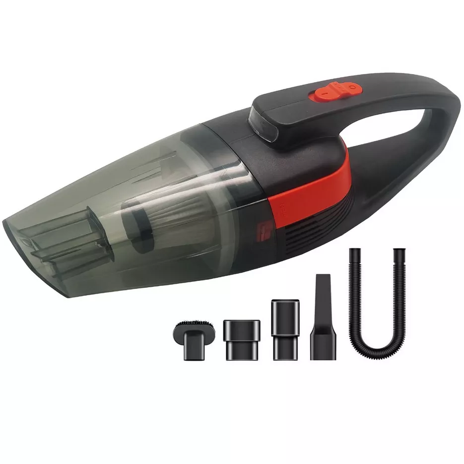 Bezprzewodowy odkurzacz samochodowy z filtrem HEPA - z końcówkami