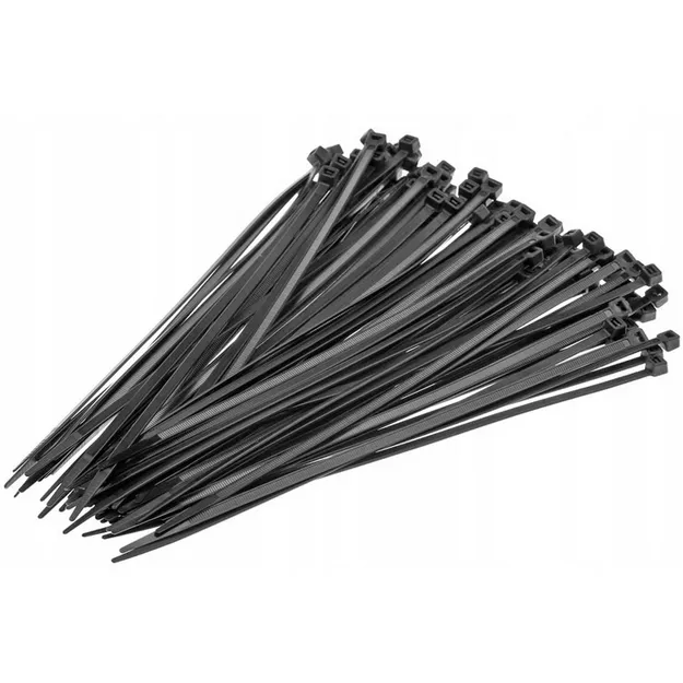 Opaski zaciskowe czarne 3,6 x 150 mm – wygląd kompletu