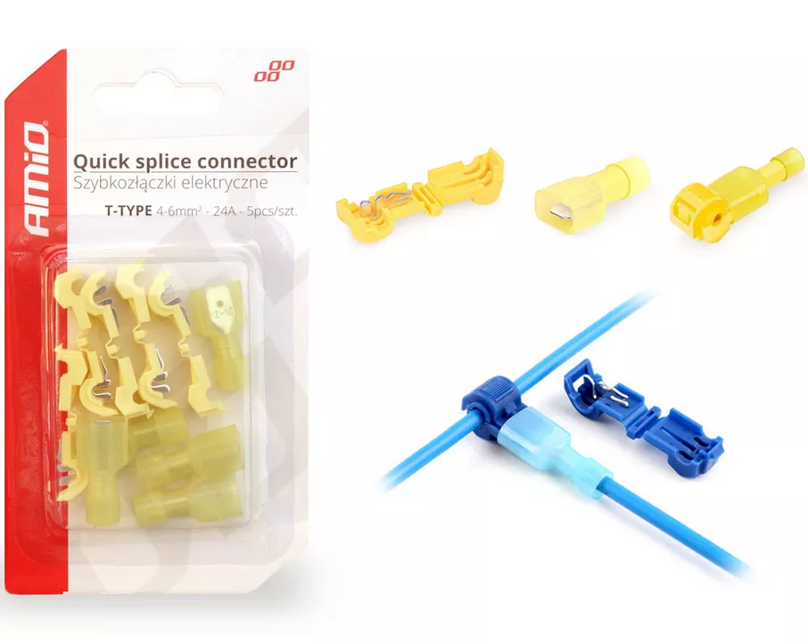 Szybkozłączki elektryczne typu T – zdjęcie produktu