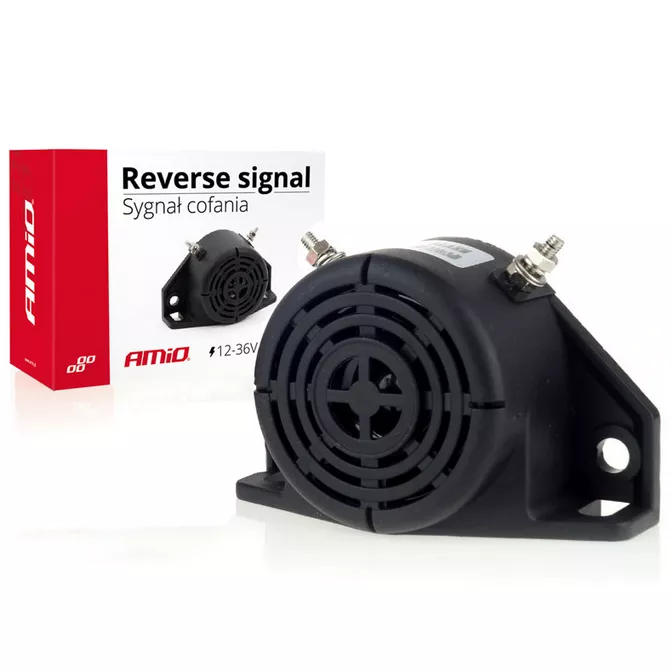 Sygnał cofania AMiO – widok produktu z przodu