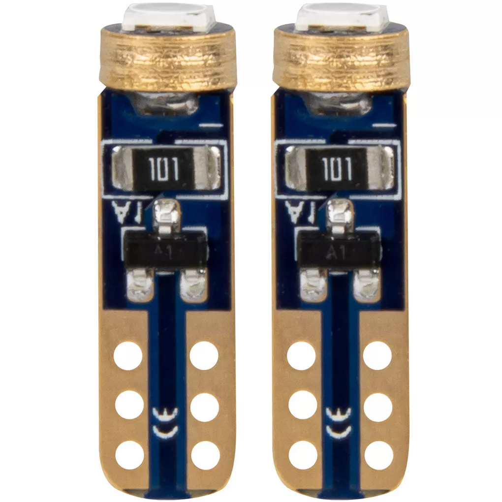 AMiO T5 W1W LED niebieskie — zbliżenie