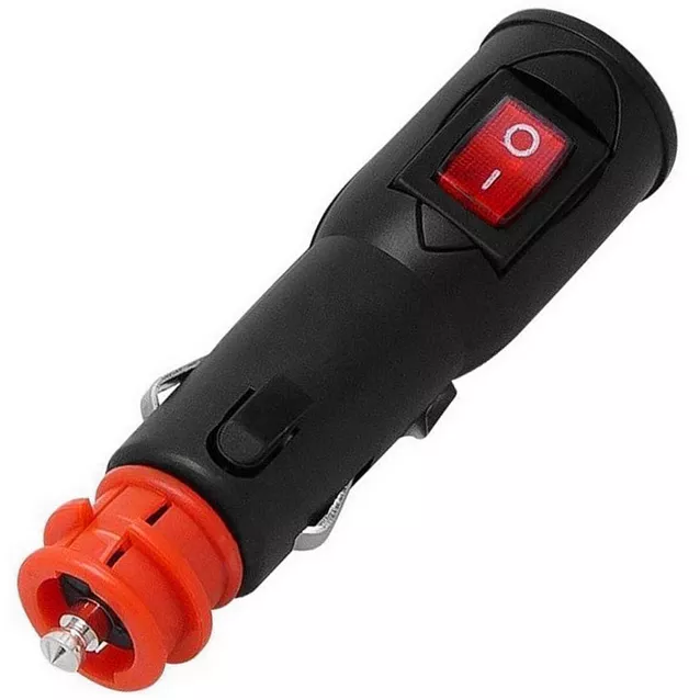 Wtyczka EURO / DIN do gniazda zapalniczki z włącznikiem