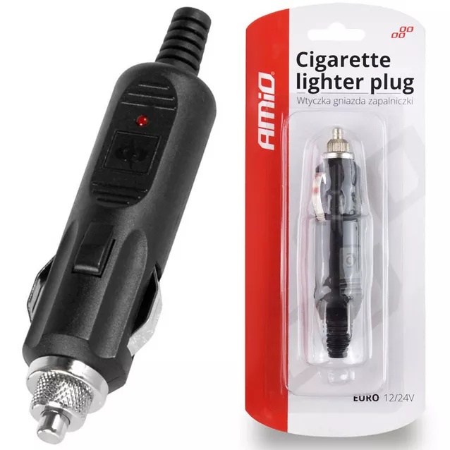 Wtyczka do gniazda zapalniczki 12V/24V – widok z opakowaniem