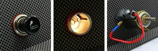 Zapalniczka z podświetlanym gniazdem 12V – sposób montażu