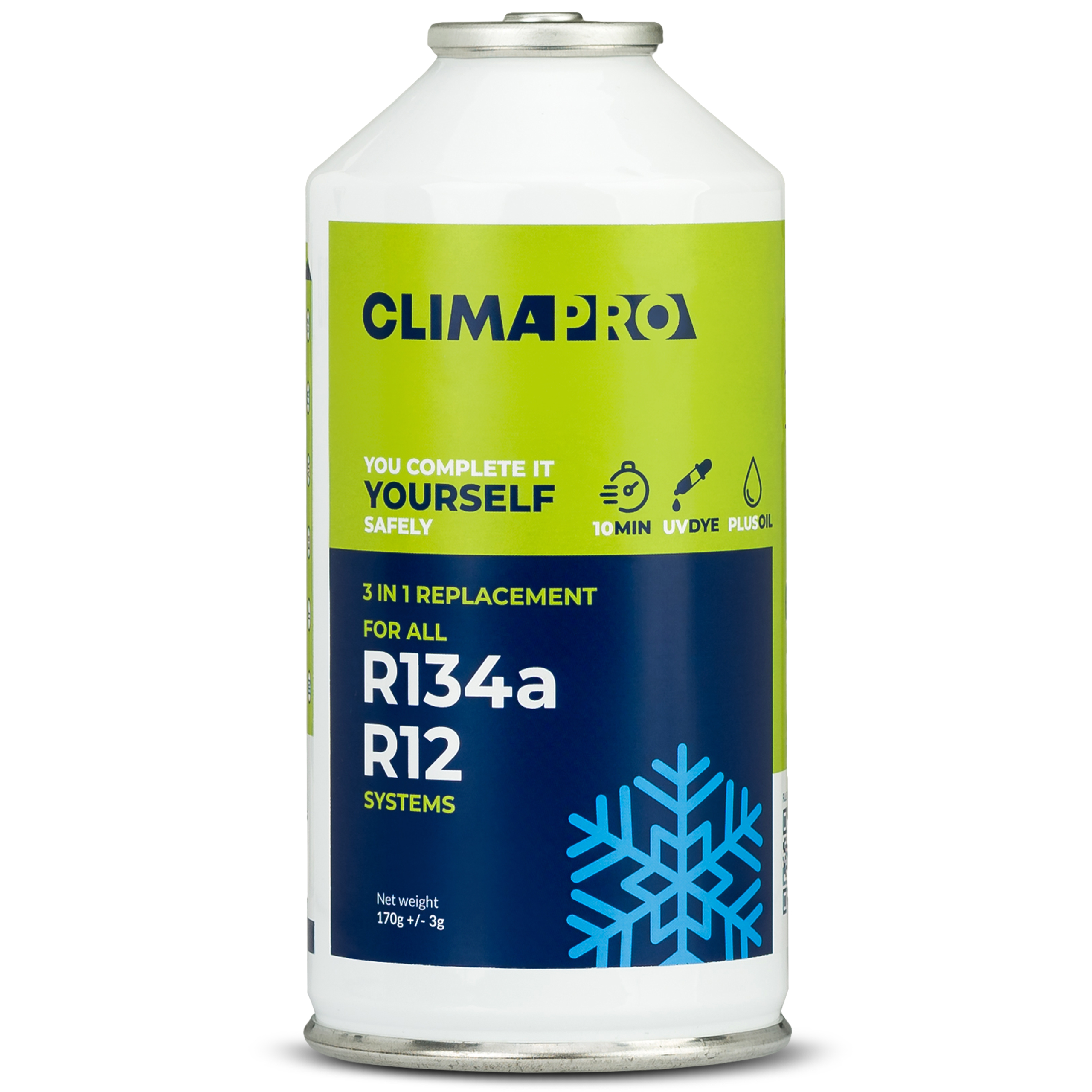 Puszka Climapro R134a R12 zielony bez logotypów
