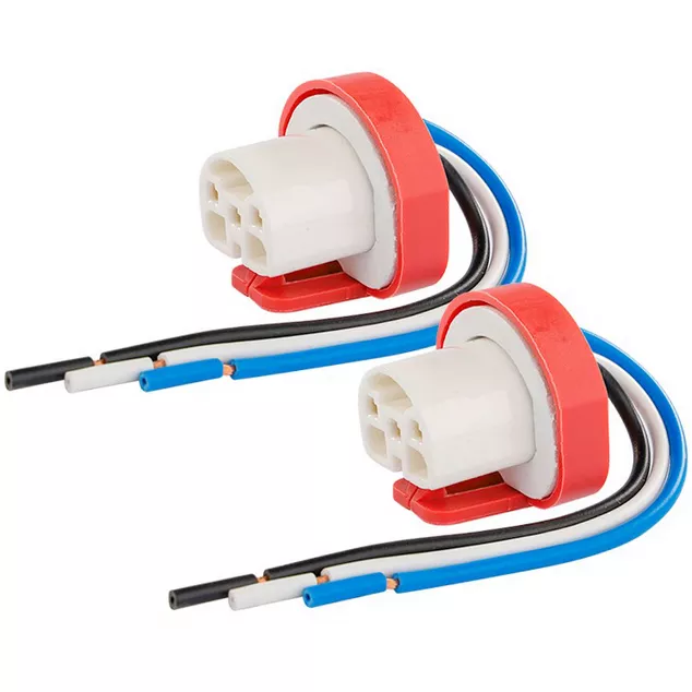 Ceramiczne kostki montażowe do żarówek HB1 / HB5 (9004 / 9007) - z przewodami