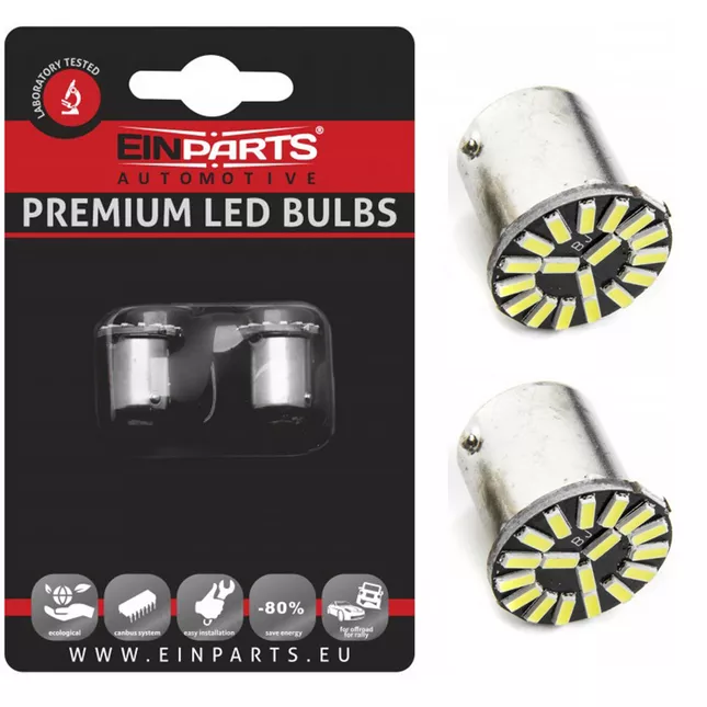 EinParts BA15s LED 6000K - opakowanie żarówki