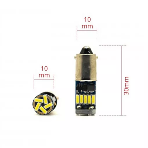 EinParts T4W BA9s LED EPL273 - wymiary żarówki