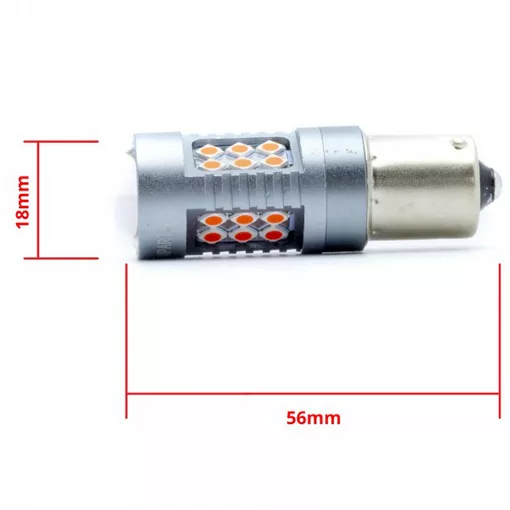 EinParts P21W LED czerwone - wymiary