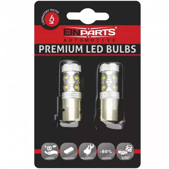 EinParts S2 LED BA20d – zdjęcie produktu z opakowaniem