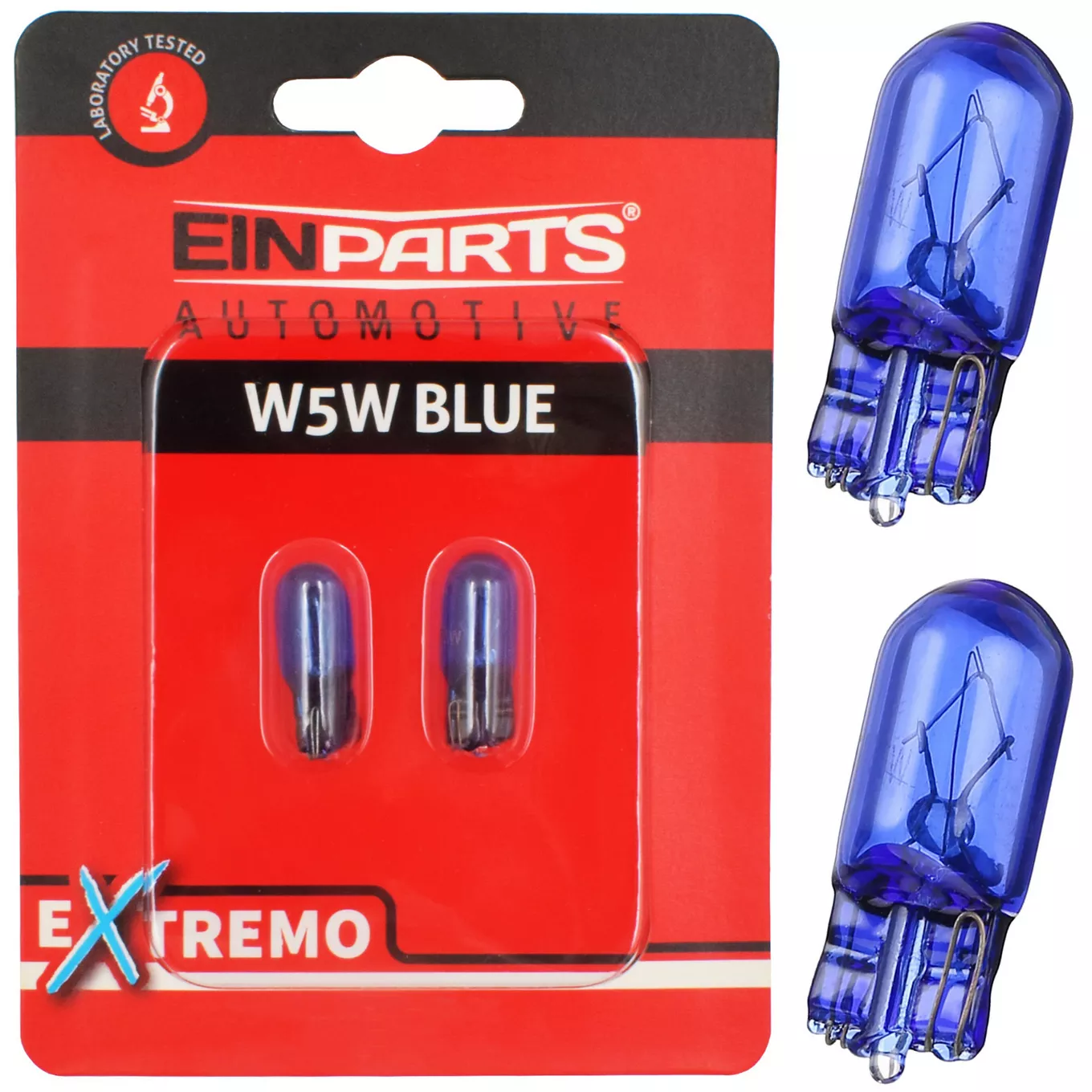 W5W Extremo Blue - opakowanie przykładowa żarówka