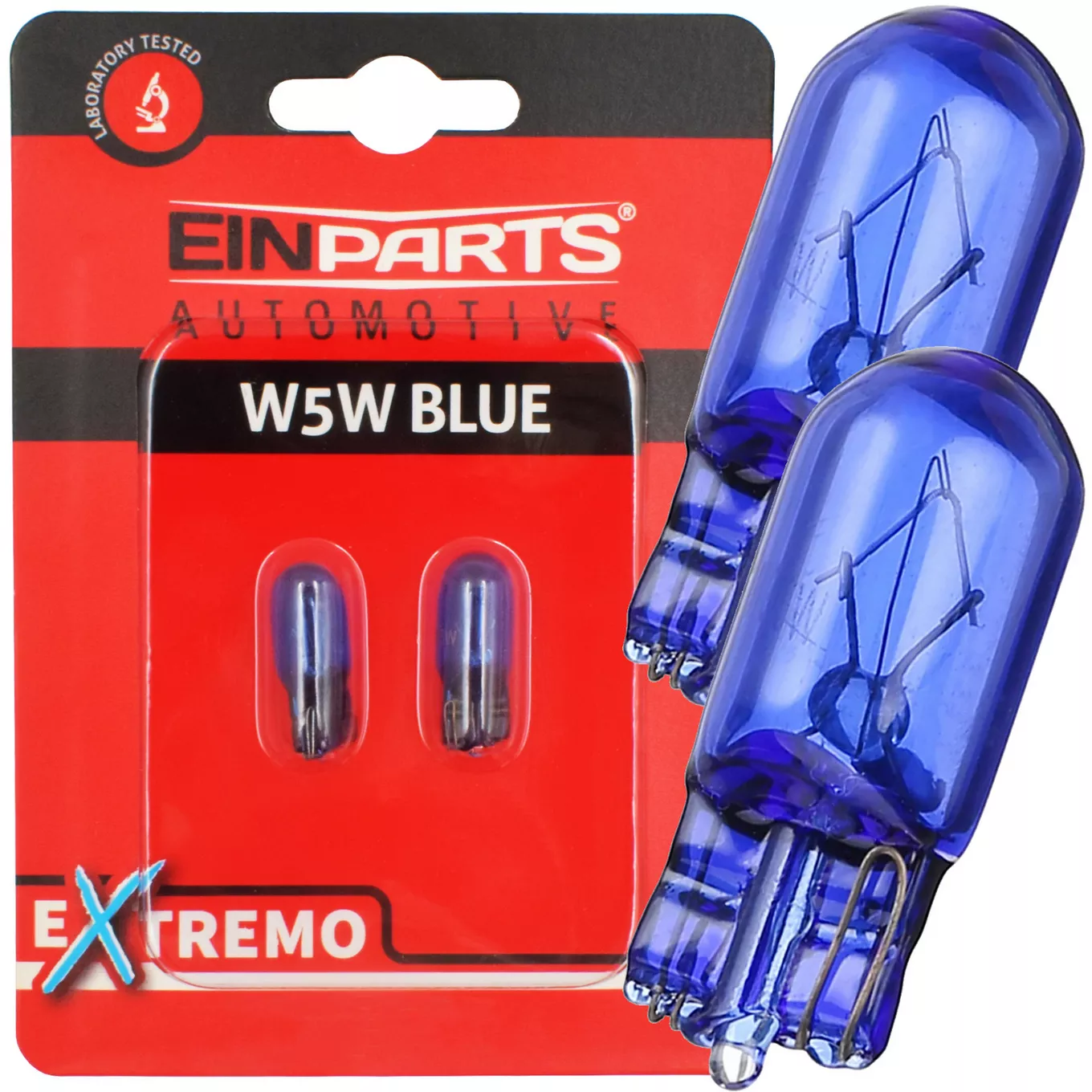 EinParts W5W T10 Extremo Clear Sky Blue Effect - opakowanie