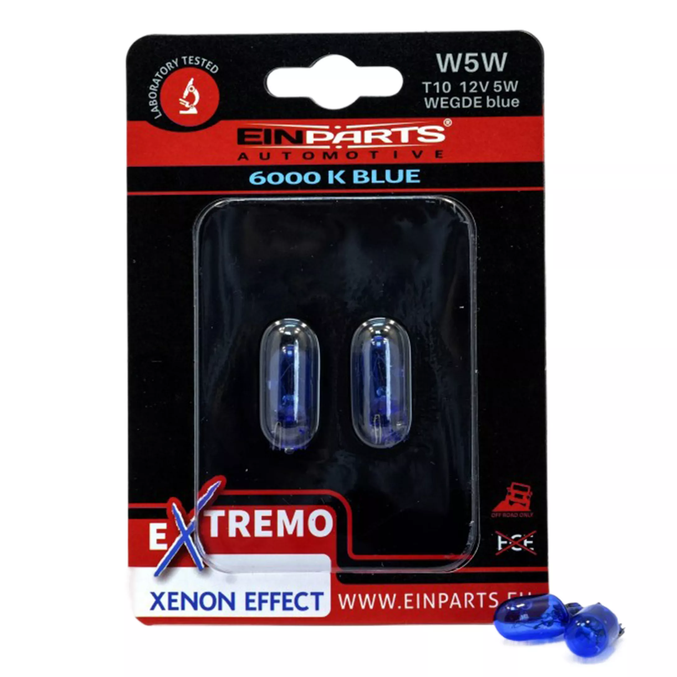 EinParts W5W T10 EXTREMO 6000K - opakowanie