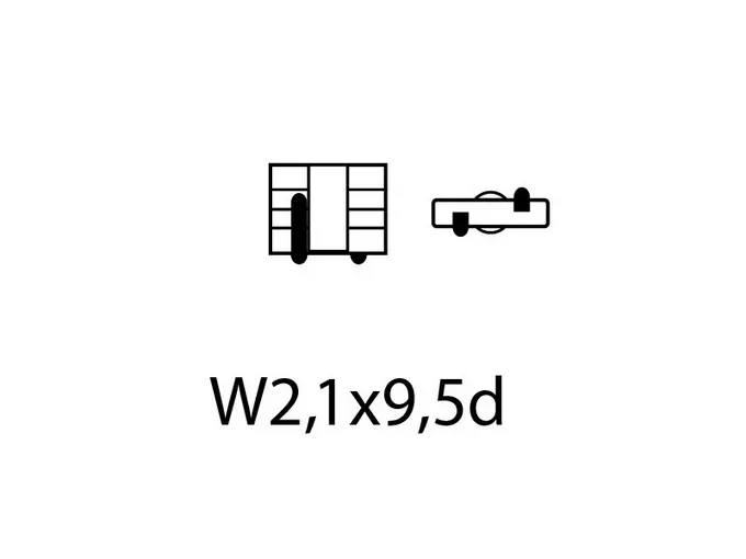 EinParts W16W T15 LED pomarańczowe - oznaczenie