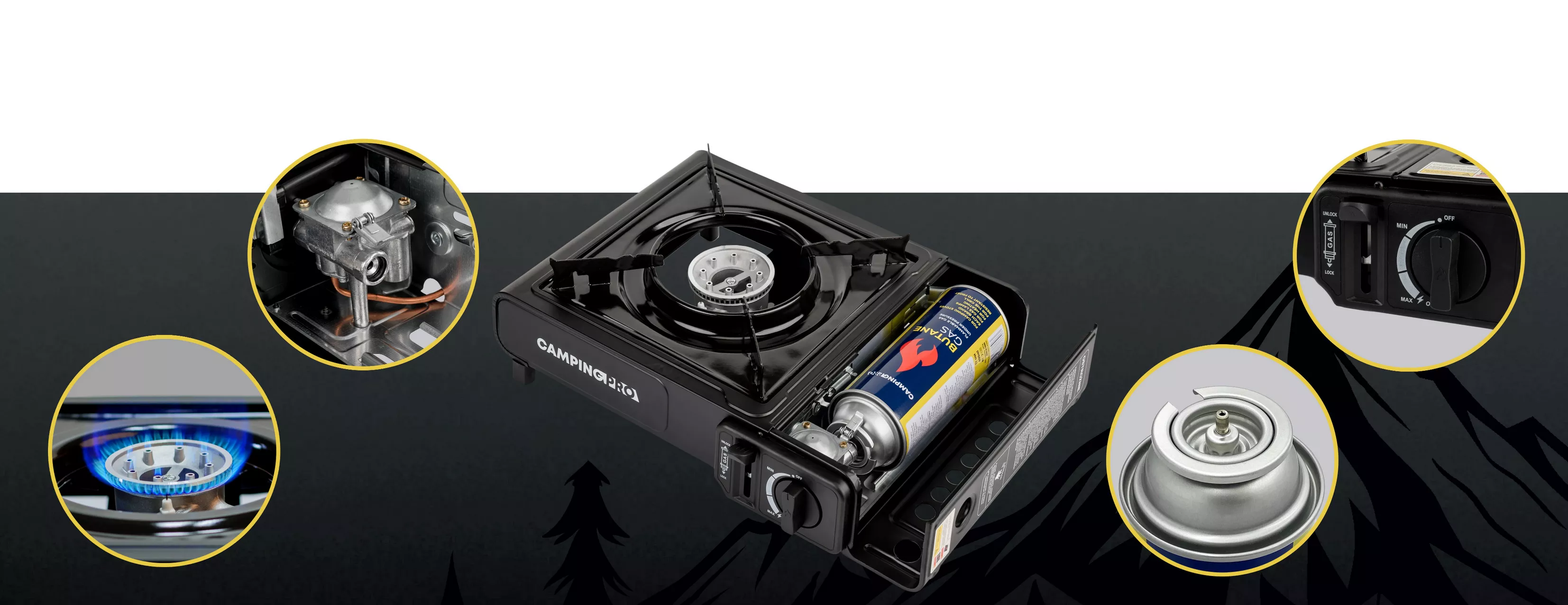 Hoalte CampingPro Base S kuchenka funkcje działanie