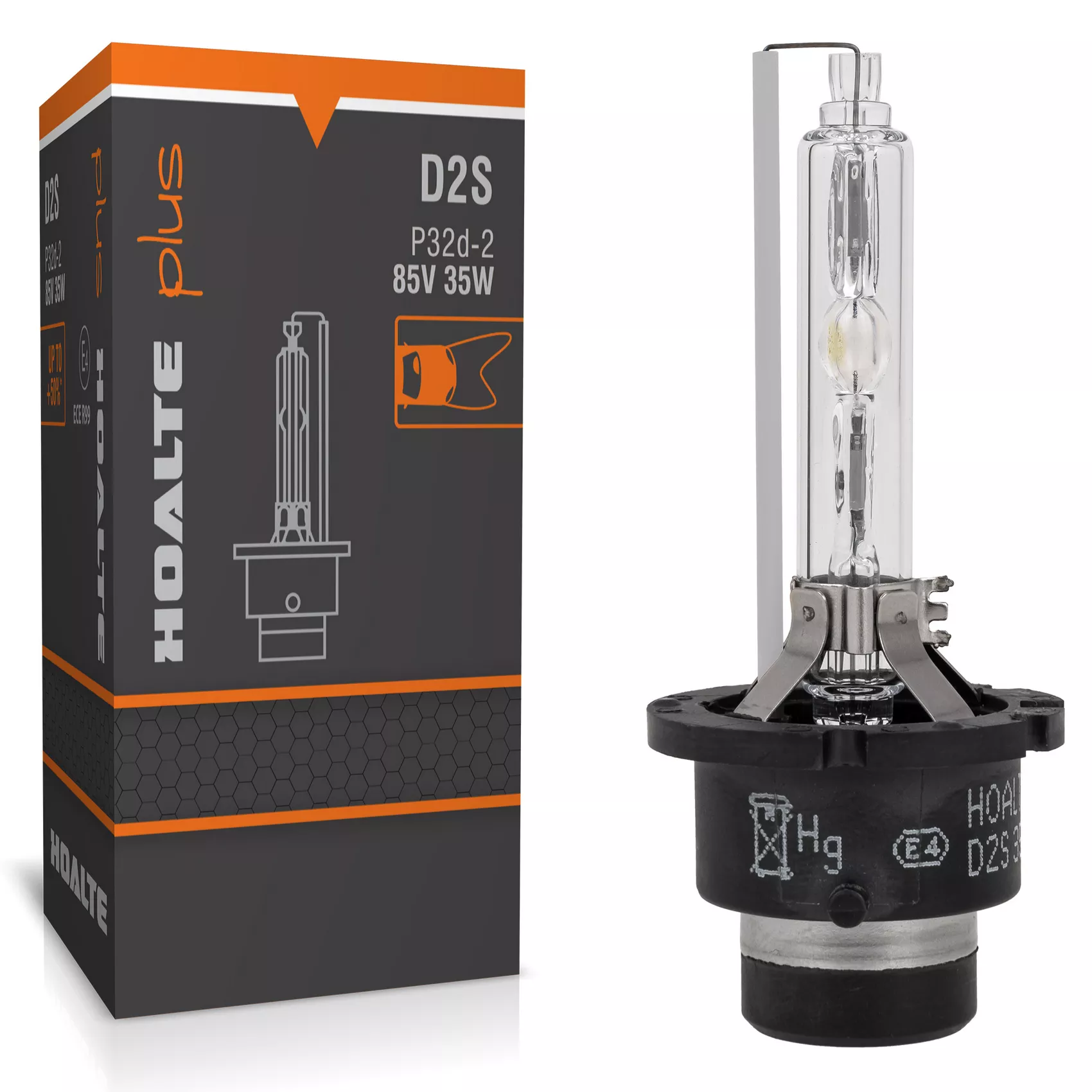 Żarnik ksenonowy D2S Hoalte Xenon Plus +50% 6000K - opakowanie