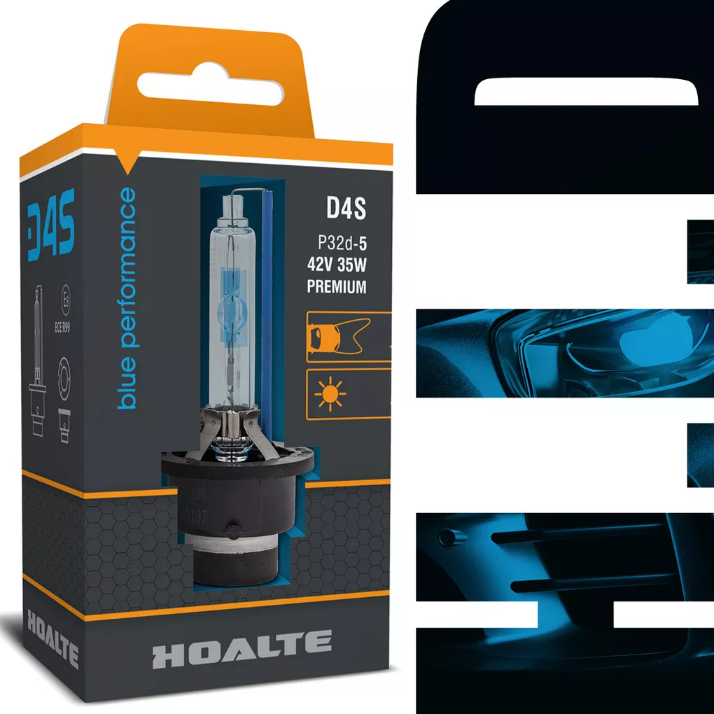 Technologia HID w żarniku Hoalte - opakowanie i logo