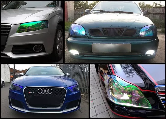 Folia do lamp - wygląd na lampie