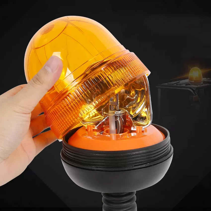 Lampa ostrzegawcza - ściągany klosz