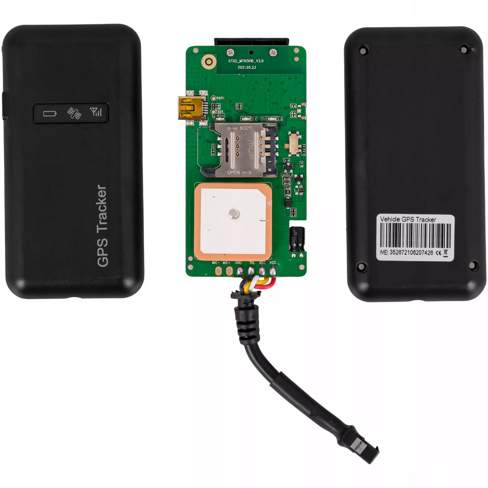 Lokalizator GPS Hoalte - wnętrze lokalizatora