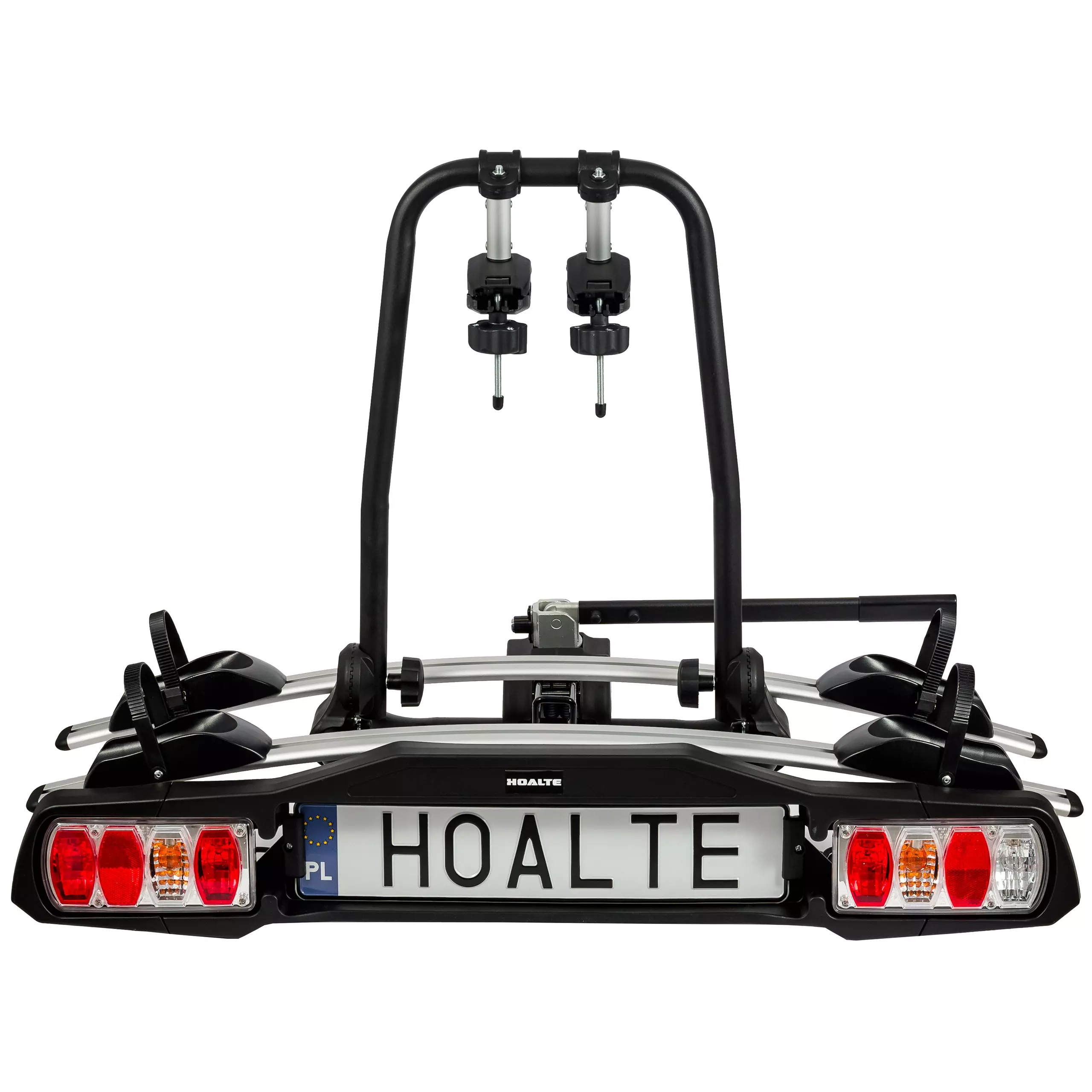 Bagażnik platforma rowerowa na hak Hoalte HitchPro Flex+ 2 z tyłu