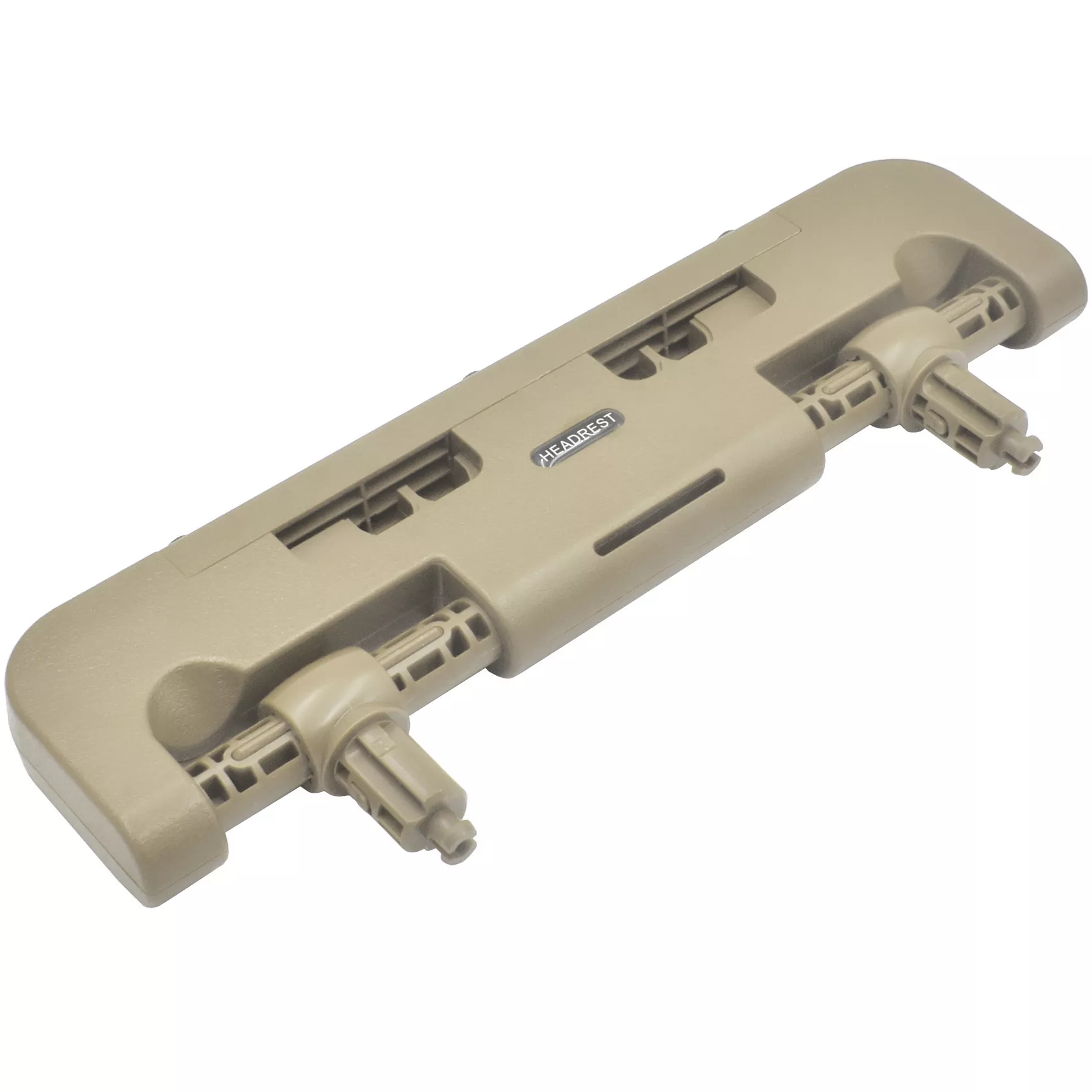 Oparcie na głowę samochodowe Hoalte Khaki - mocowanie