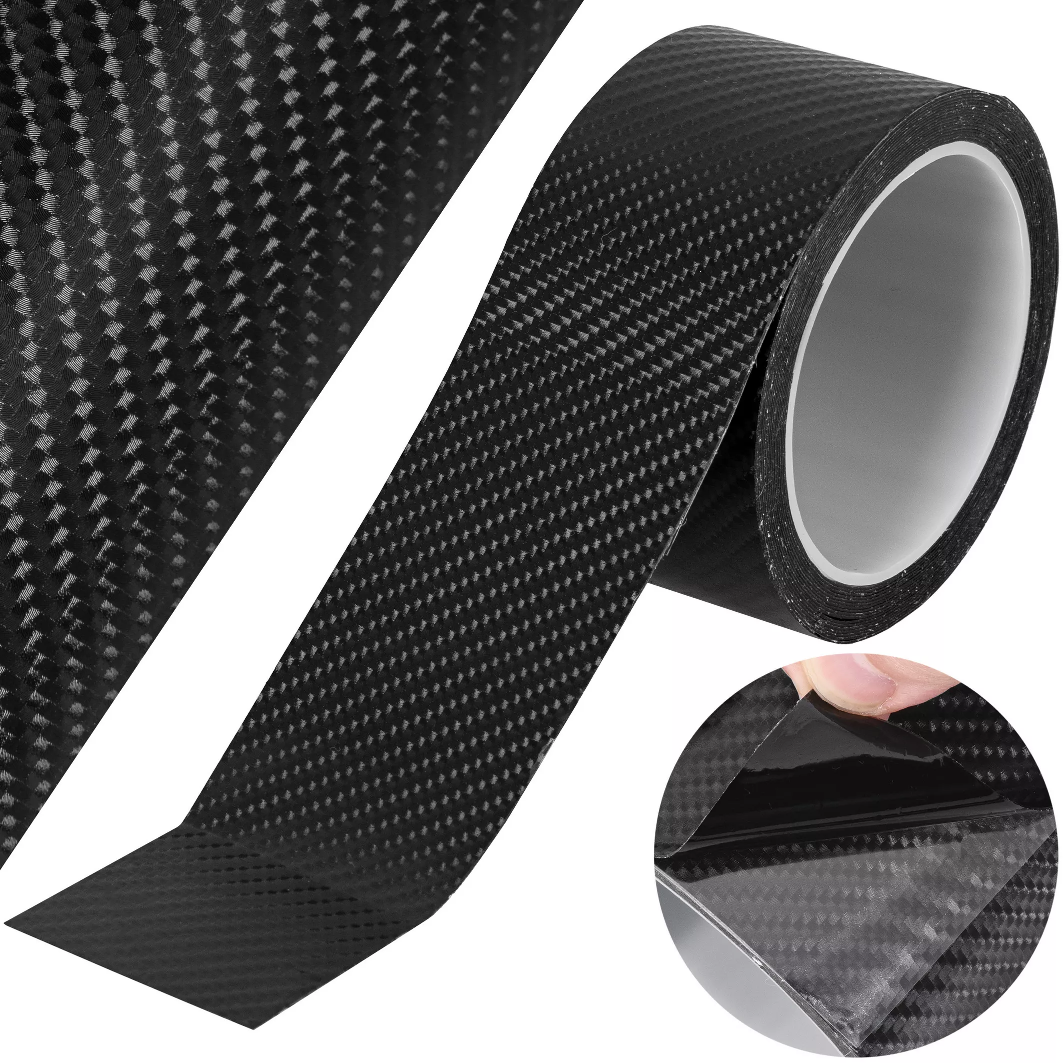 Folia ochronna Hoalte Carbon 5D - czarna 5 cm x 5 m