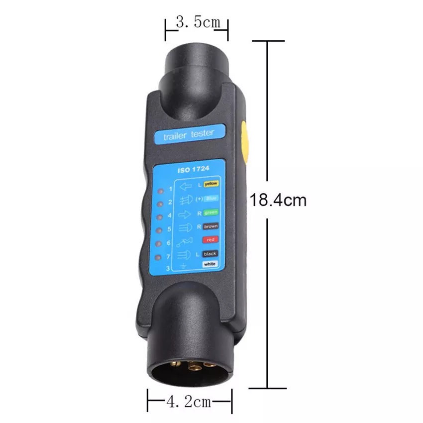 Tester 7-pin – wymiary