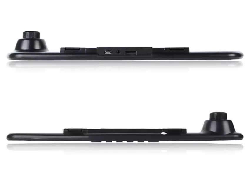 Wideorejestrator jazdy DVR Hoalte w lusterku 4,3" z kamerą cofania - wejścia na złącza