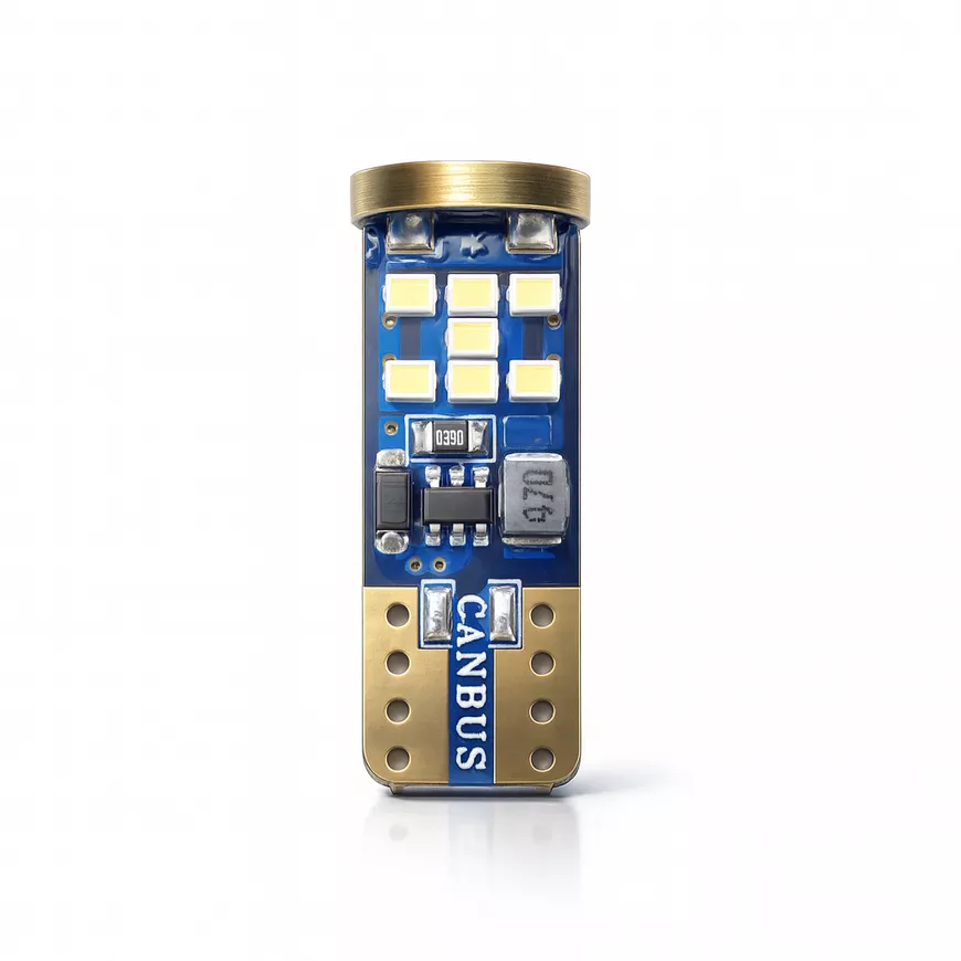 Żarówka HOALTE W5W T10 21 SMD LED CANBUS - widok z bliska