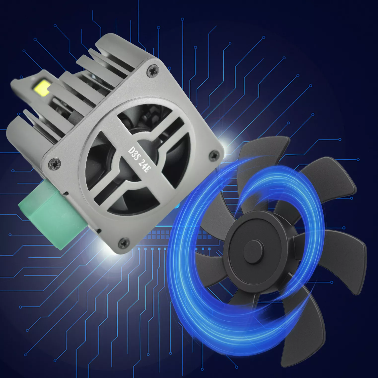 Żarówki LED D3S – wentylator 7-łopatkowy