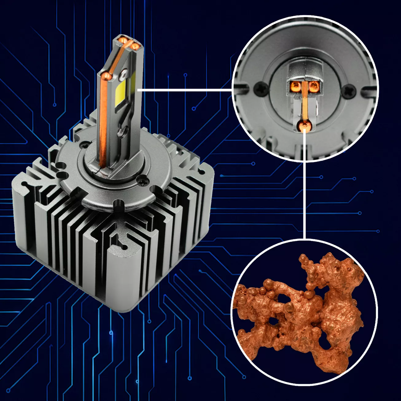 Żarówki LED D1S – budowa