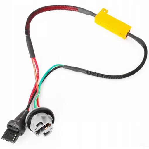 Rezystor CAN-BUS W21W T20 LED - zbliżenie na gniazdo