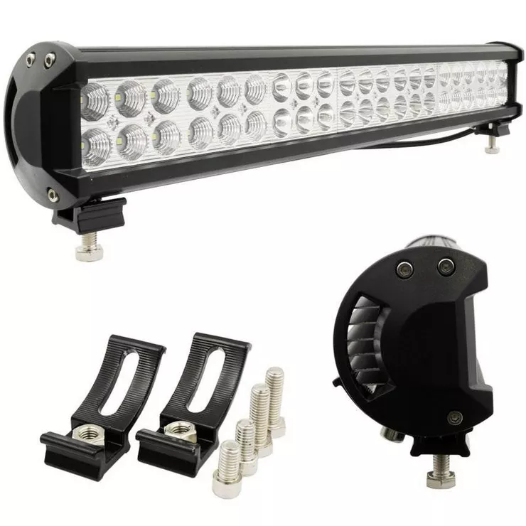 LIGHT BAR 126W — lampa z elementami w zestawie
