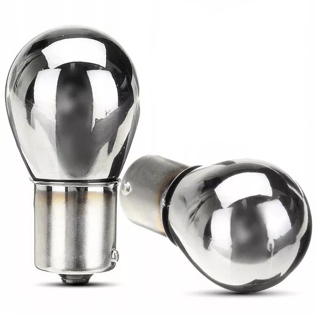 Żarówki samochodowe PY21W BAU15s 12V 21W chromowane