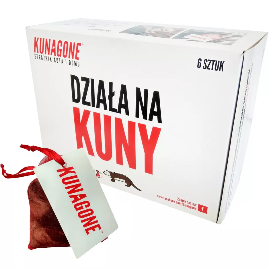 KUNAGONE - zestaw 6 woreczków, opakowanie