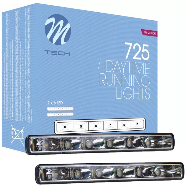 Światła do jazdy dziennej M-TECH LDO725 - widok ogólny