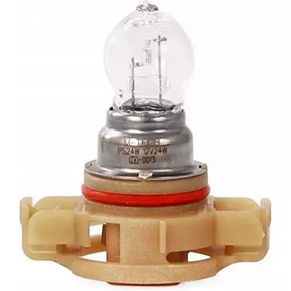 Żarówka M-Tech PS24W 12V 24W z trzonkiem PG20/3 do świateł przeciwmgielnych - widok z boku