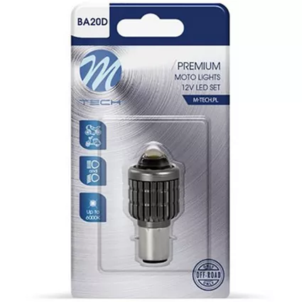 M-TECH S2 BA20d LED - zdjęcie z bliska opakowanie